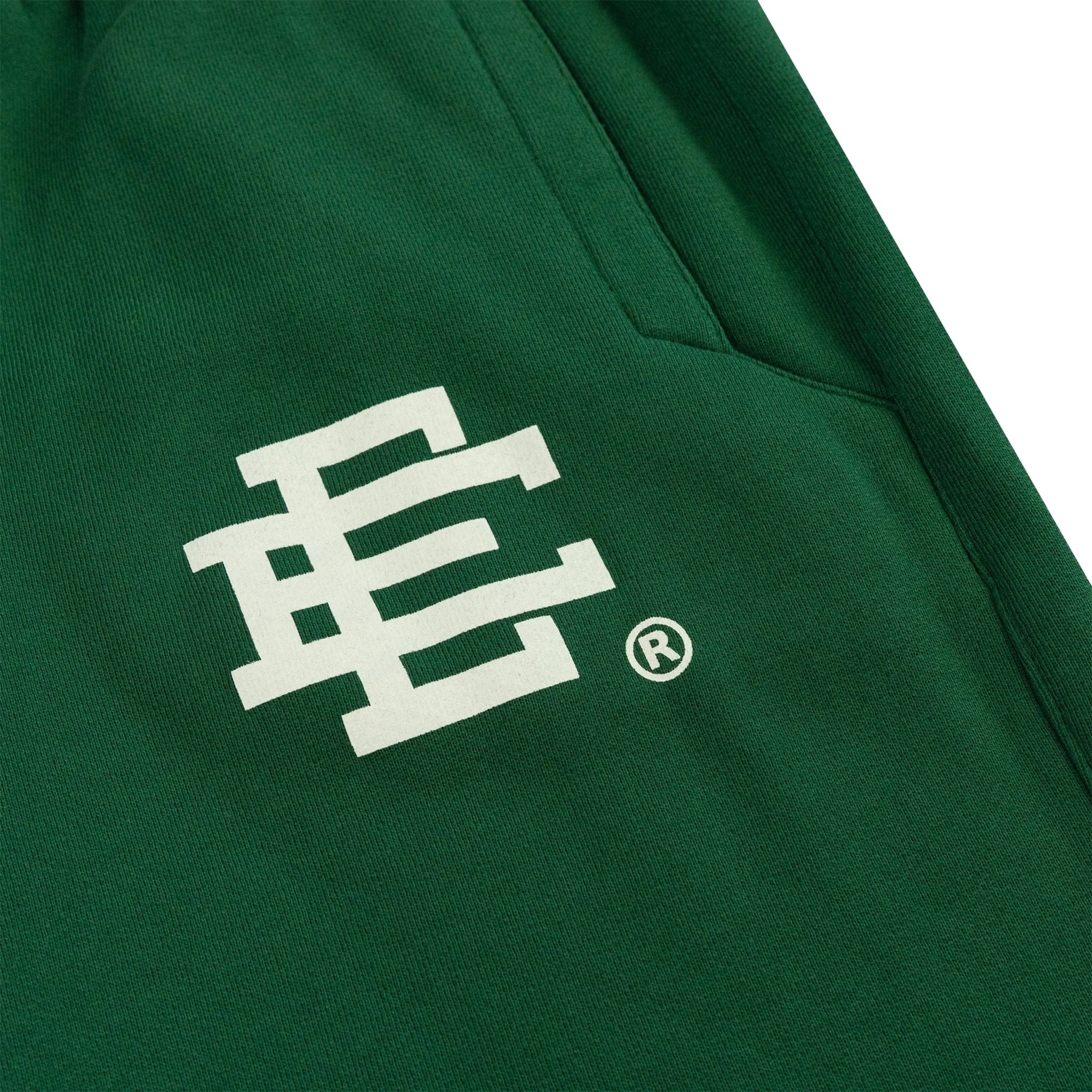 logo view of Eric Emanuel EE Basic Green White Sweatpants